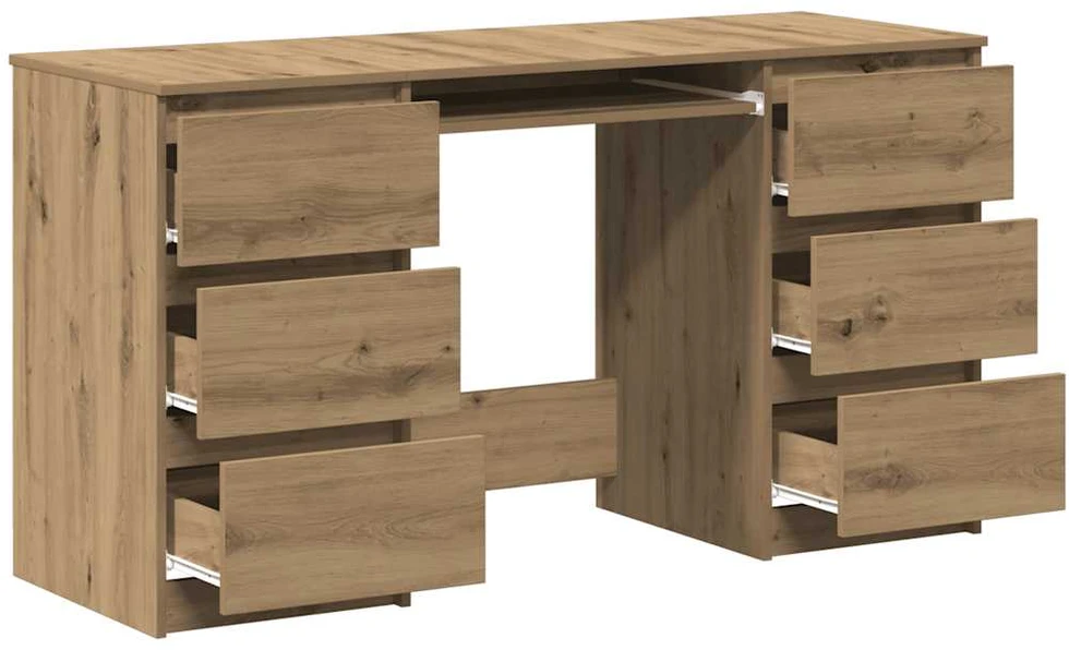 Rašomasis stalas, artisano, 140x50x77cm, apdirbta mediena