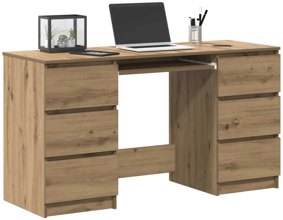 Rašomasis stalas, artisano, 140x50x77cm, apdirbta mediena