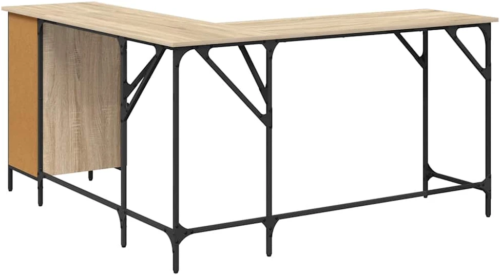 Rašomasis stalas, ąžuolo, 141x141x75cm, apdirbta mediena