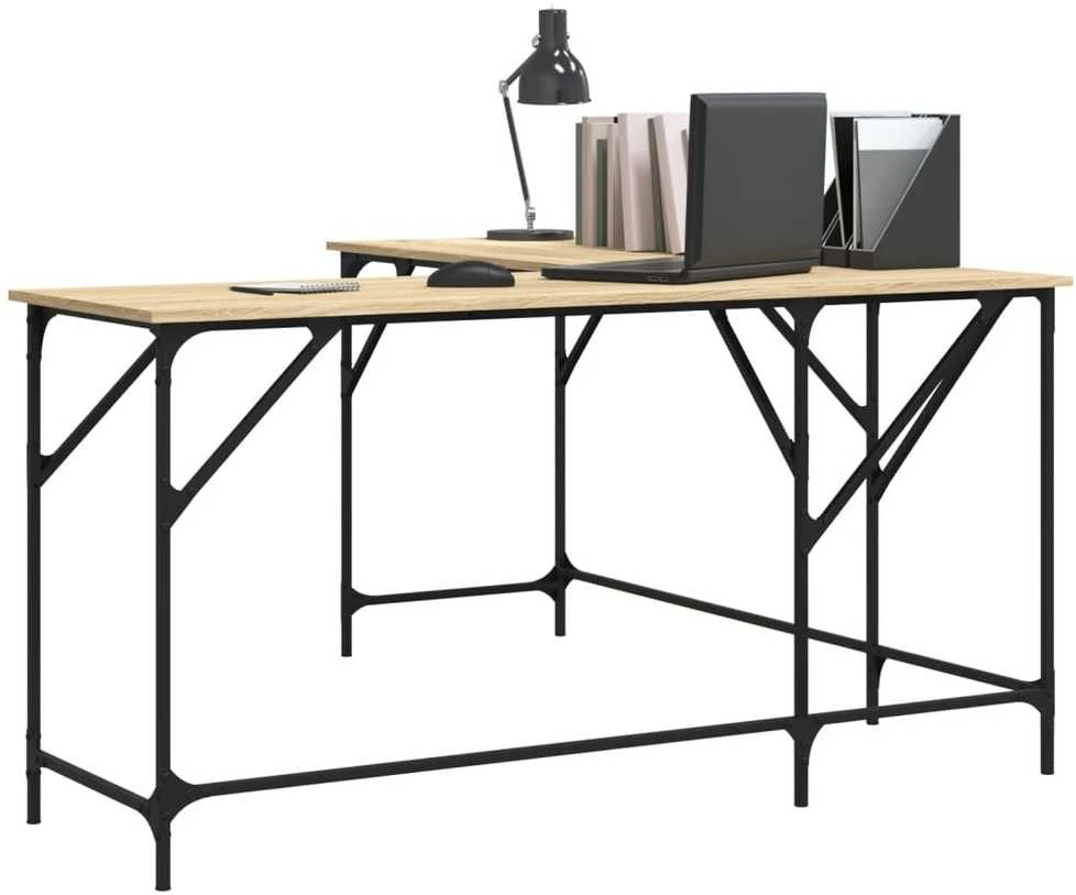 Rašomasis stalas, ąžuolo, 149x149x75cm, apdirbta mediena