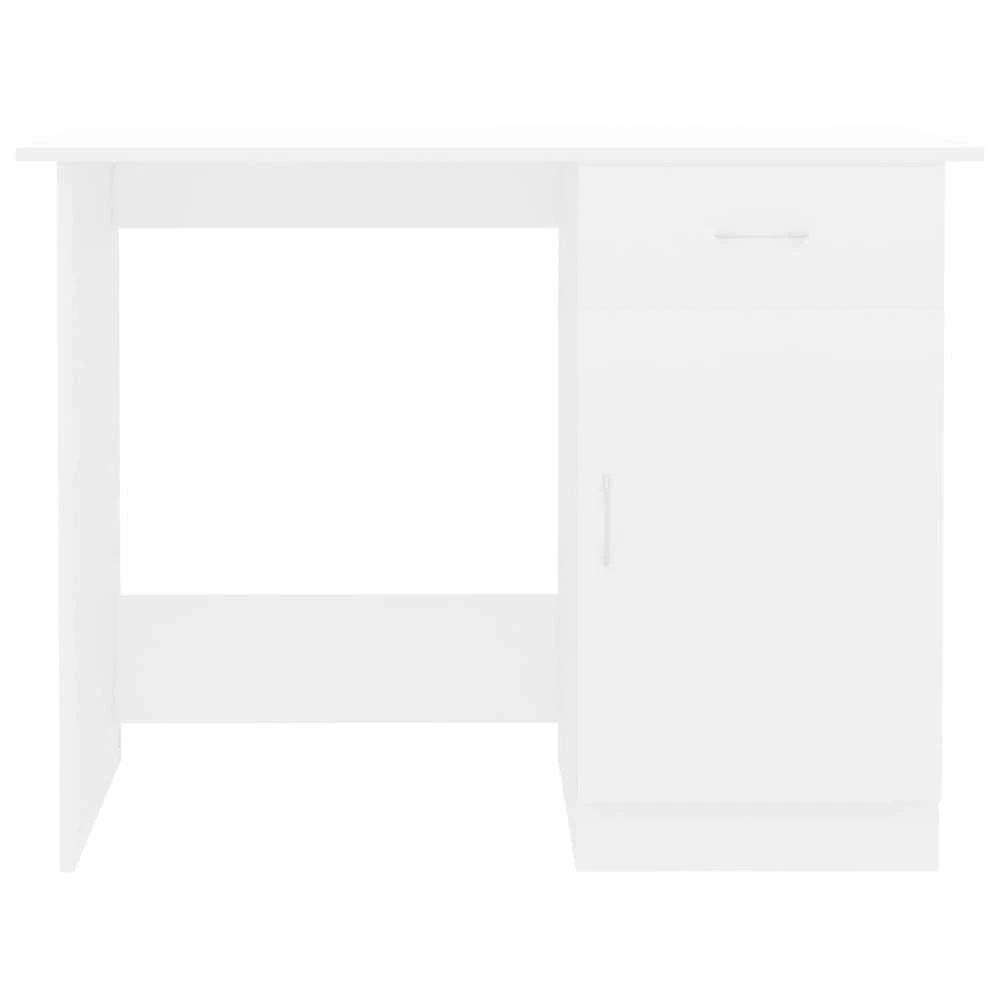 Rašomasis stalas, baltos spalvos, 100x50x76cm, apdirbta mediena