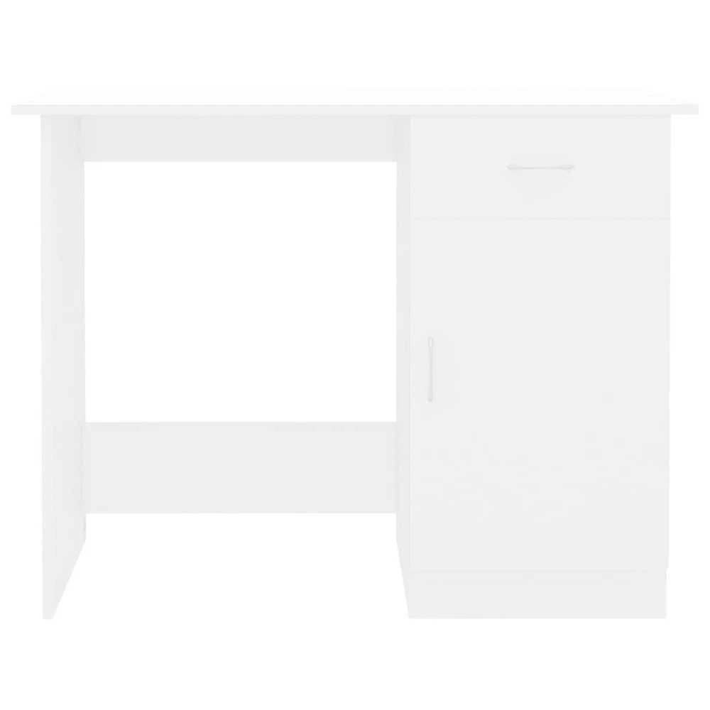 Rašomasis stalas, baltos spalvos, 100x50x76cm, apdirbta mediena