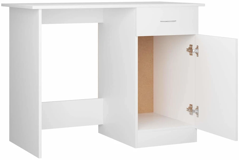 Rašomasis stalas, baltos spalvos, 100x50x76cm, apdirbta mediena