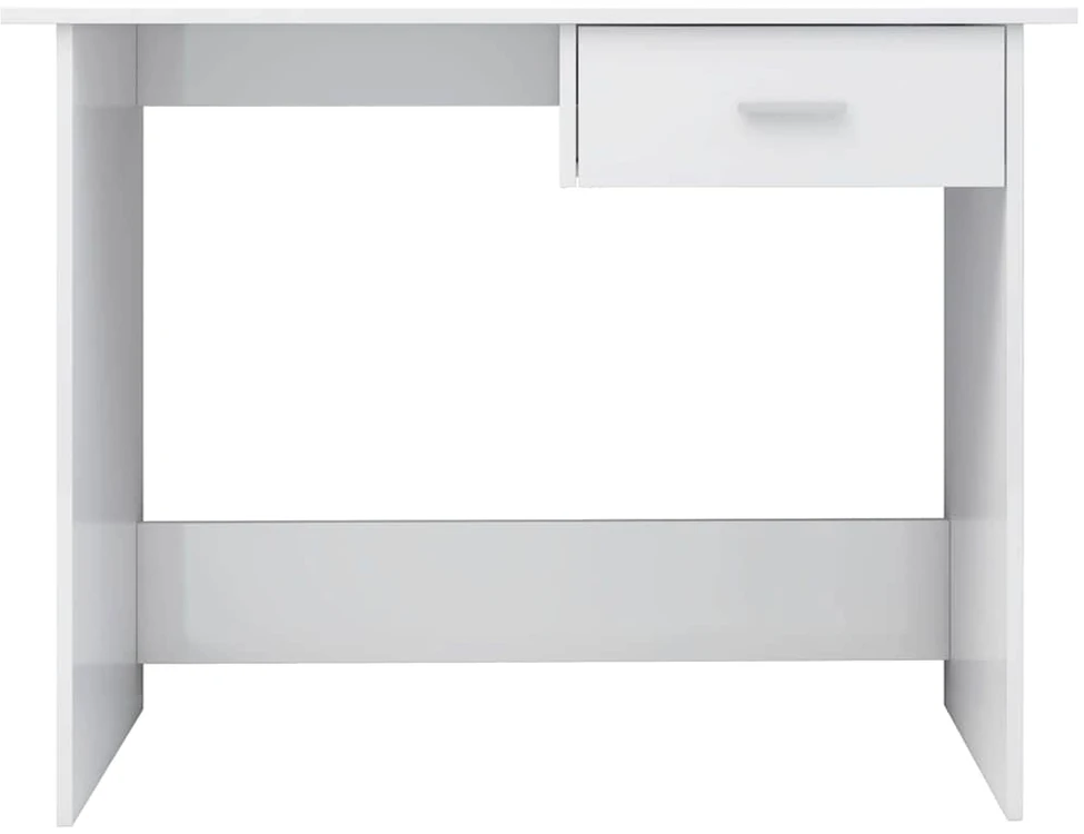 Rašomasis stalas, baltos spalvos, 100x50x76cm, apdirbta mediena