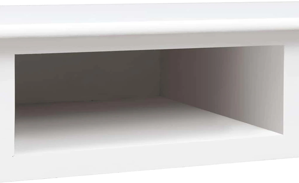 Rašomasis stalas, baltos spalvos, 110x45x76 cm, mediena
