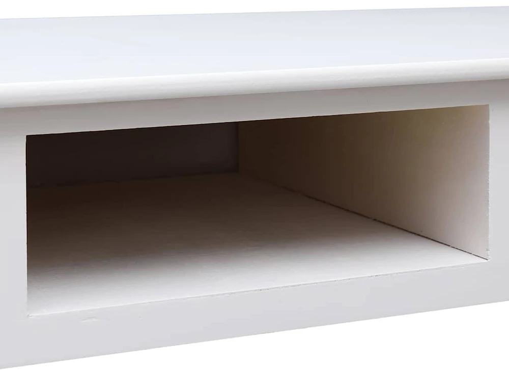 Rašomasis stalas, baltos spalvos, 110x45x76 cm, mediena