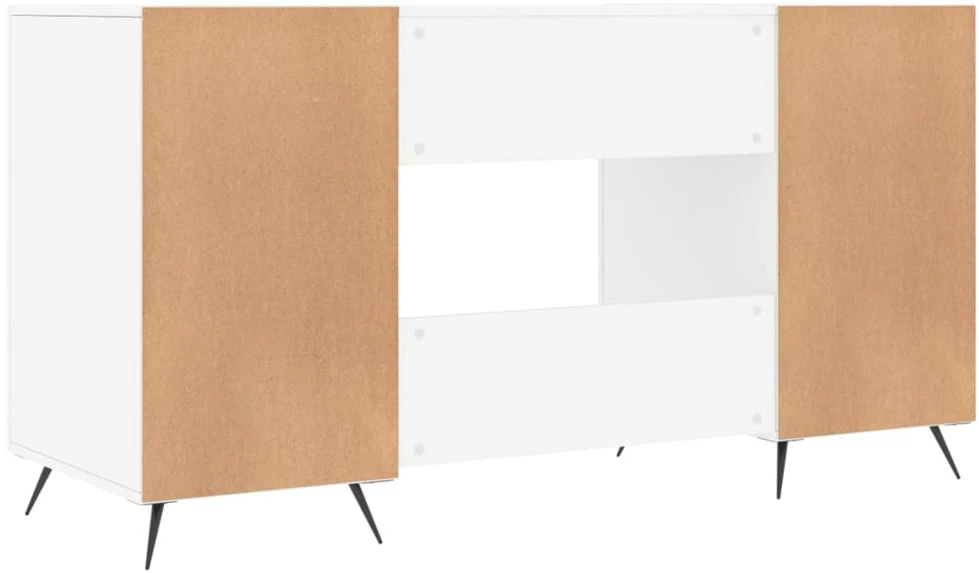 Rašomasis stalas, baltos spalvos, 140x50x75cm, apdirbta mediena