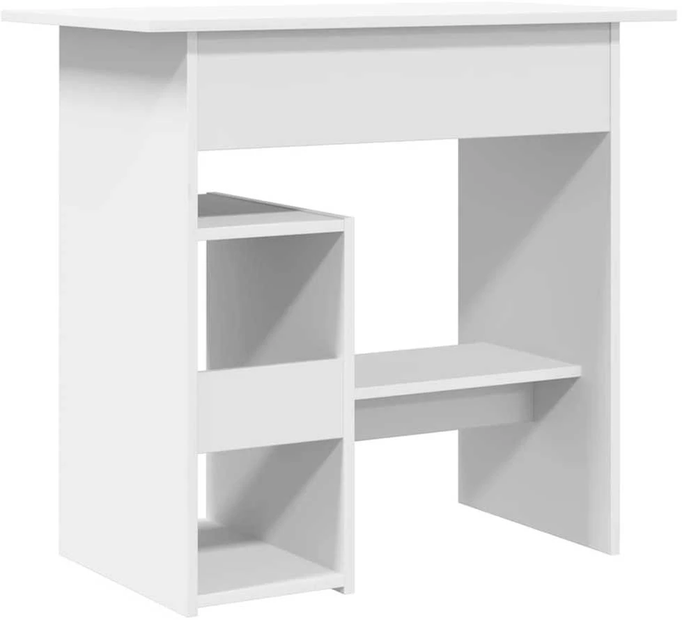 Rašomasis stalas, baltos spalvos, 80x45x74cm, apdirbta mediena