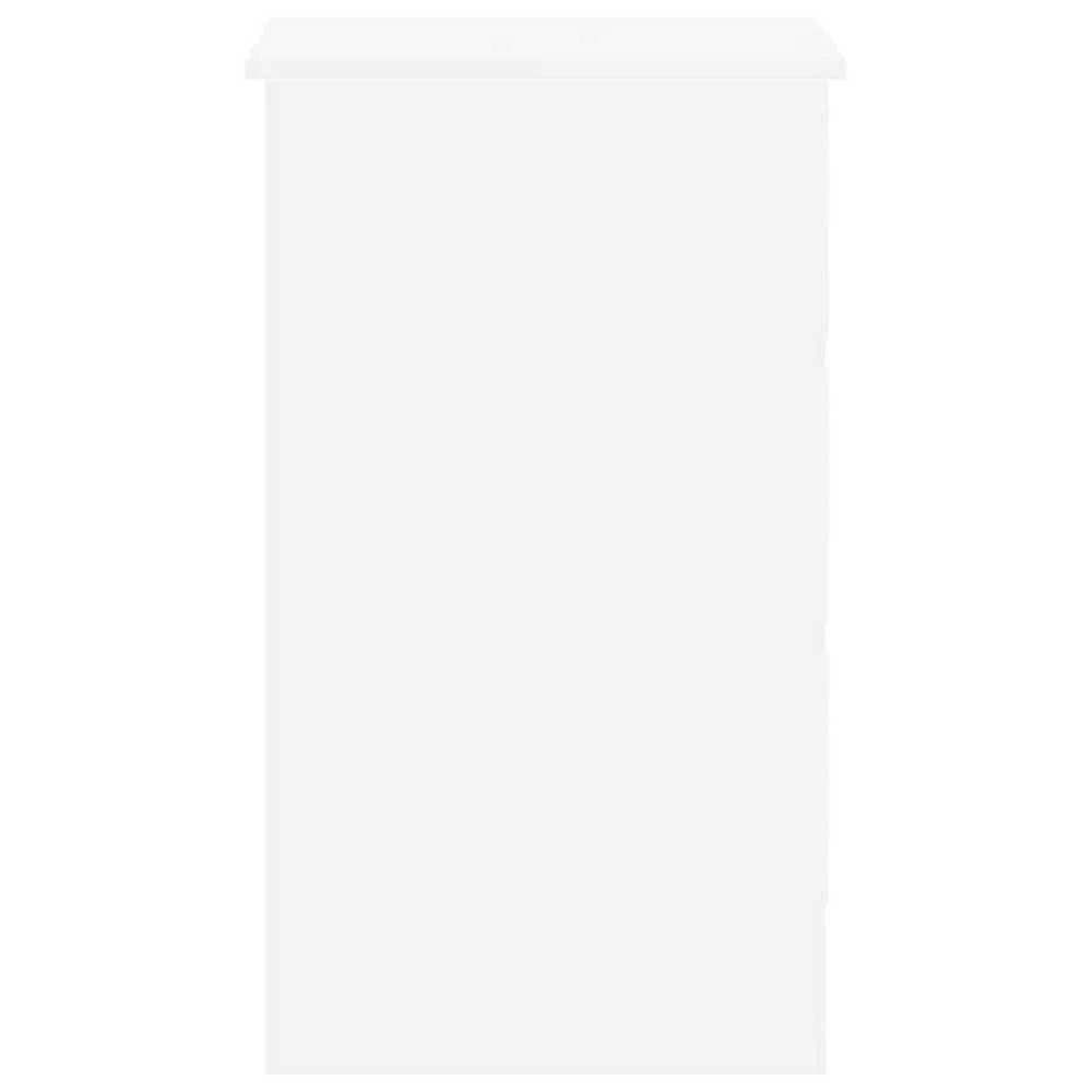 Rašomasis stalas, baltos spalvos, 90x45x76cm, apdirbta mediena