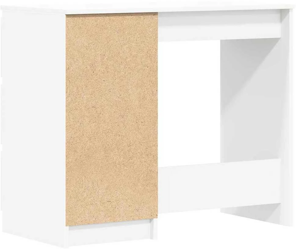 Rašomasis stalas, baltos spalvos, 90x45x76cm, apdirbta mediena