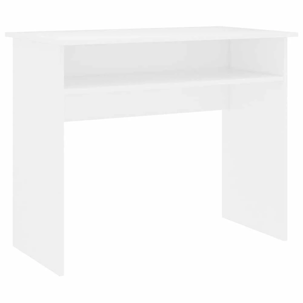 Rašomasis stalas, baltos spalvos, 90x50x74cm, apdirbta mediena