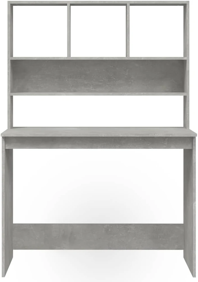 Rašomasis stalas, betono pilkas, 102x45x148cm, mediena