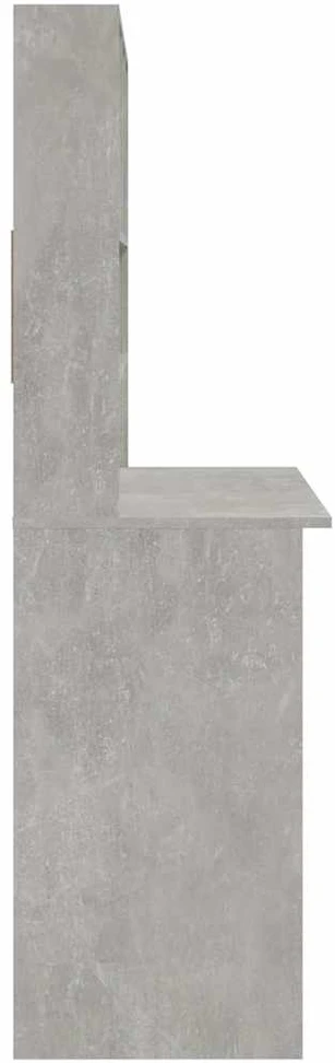 Rašomasis stalas, betono pilkas, 102x45x148cm, mediena