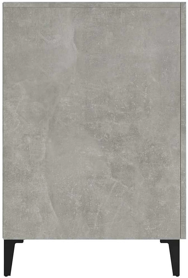 Rašomasis stalas, betono pilkas, 140x50x75cm, apdirbta mediena