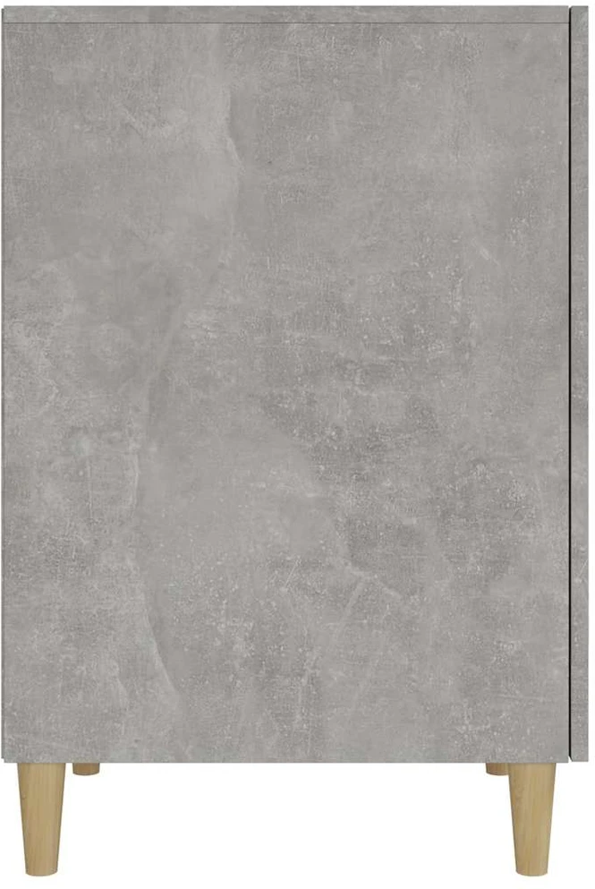 Rašomasis stalas, betono pilkas, 140x50x75cm, apdirbta mediena