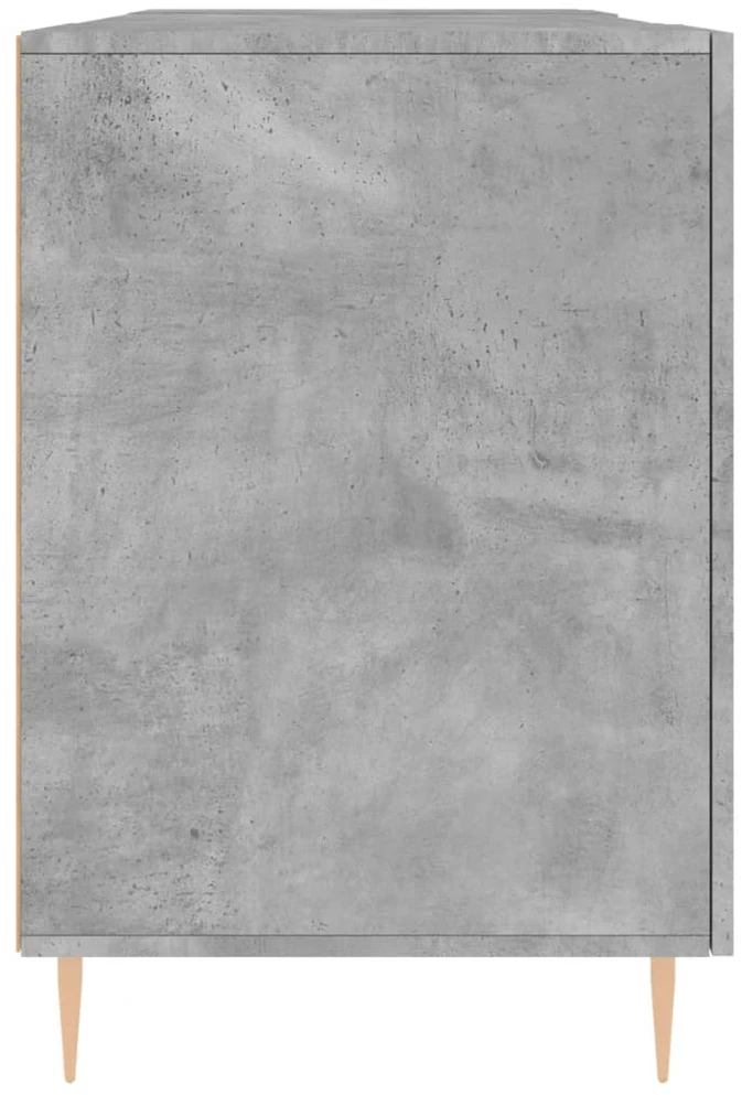 Rašomasis stalas, betono pilkas, 140x50x75cm, apdirbta mediena