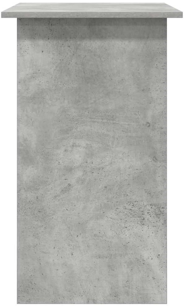 Rašomasis stalas, betono pilkas, 80x45x74cm, apdirbta mediena