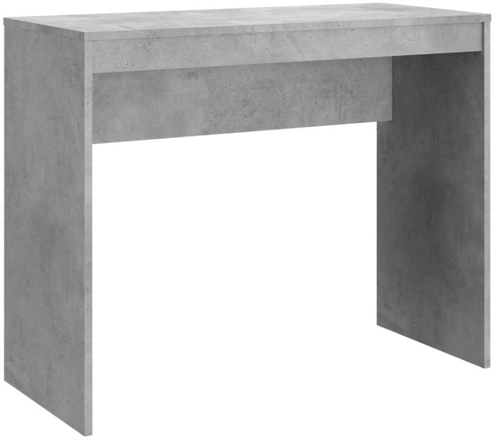 Rašomasis stalas, betono pilkas, 90x40x72cm, apdirbta mediena