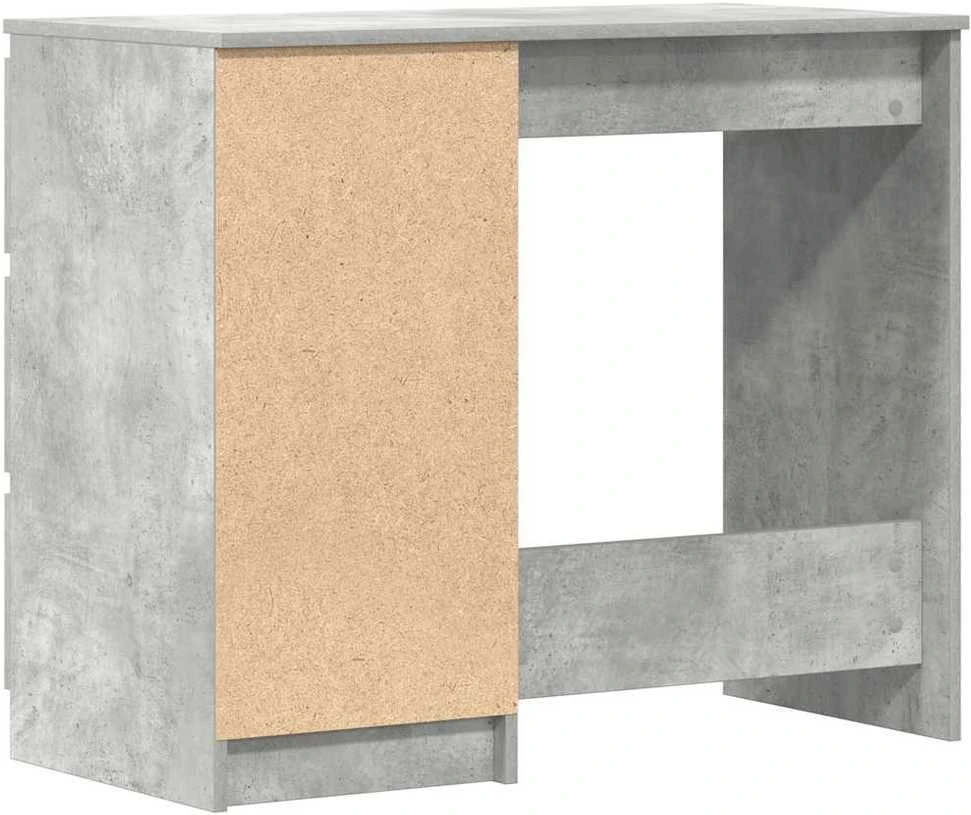 Rašomasis stalas, betono pilkas, 90x45x76cm, apdirbta mediena