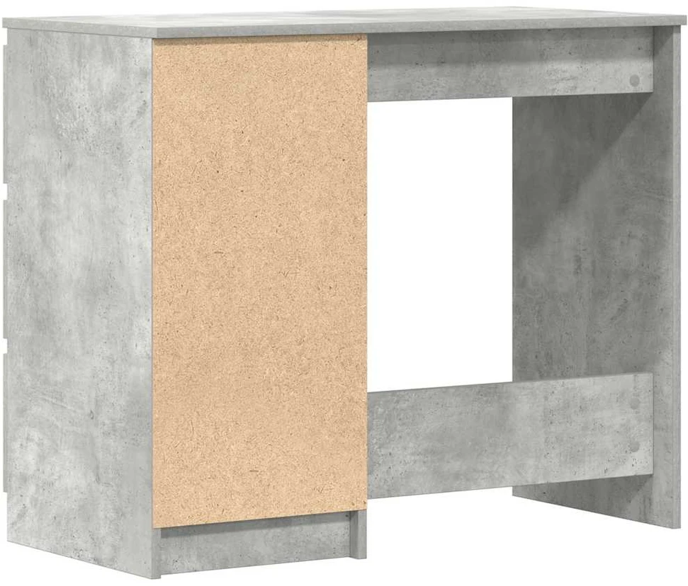 Rašomasis stalas, betono pilkas, 90x45x76cm, apdirbta mediena