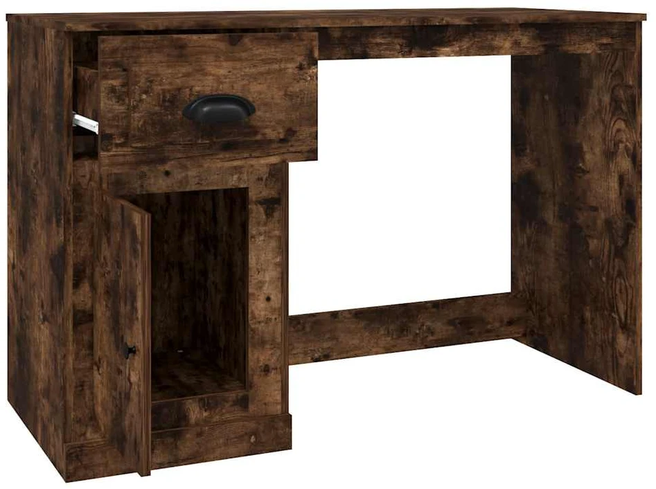 Rašomasis stalas, dūminio ąžuolo, 115x50x75cm, mediena