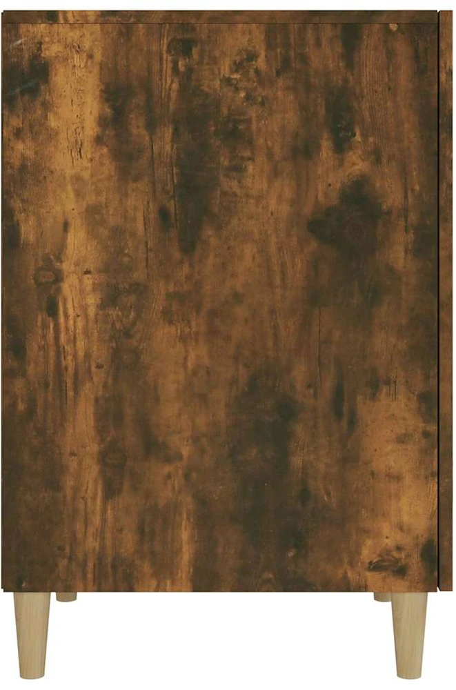 Rašomasis stalas, dūminio ąžuolo, 140x50x75cm, apdirbta mediena