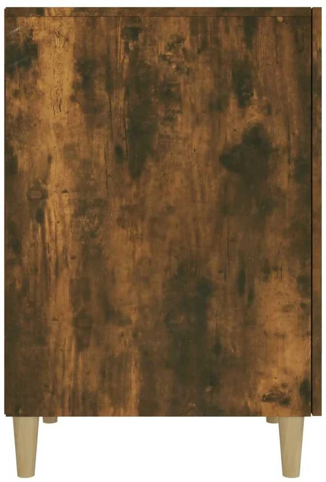 Rašomasis stalas, dūminio ąžuolo, 140x50x75cm, apdirbta mediena