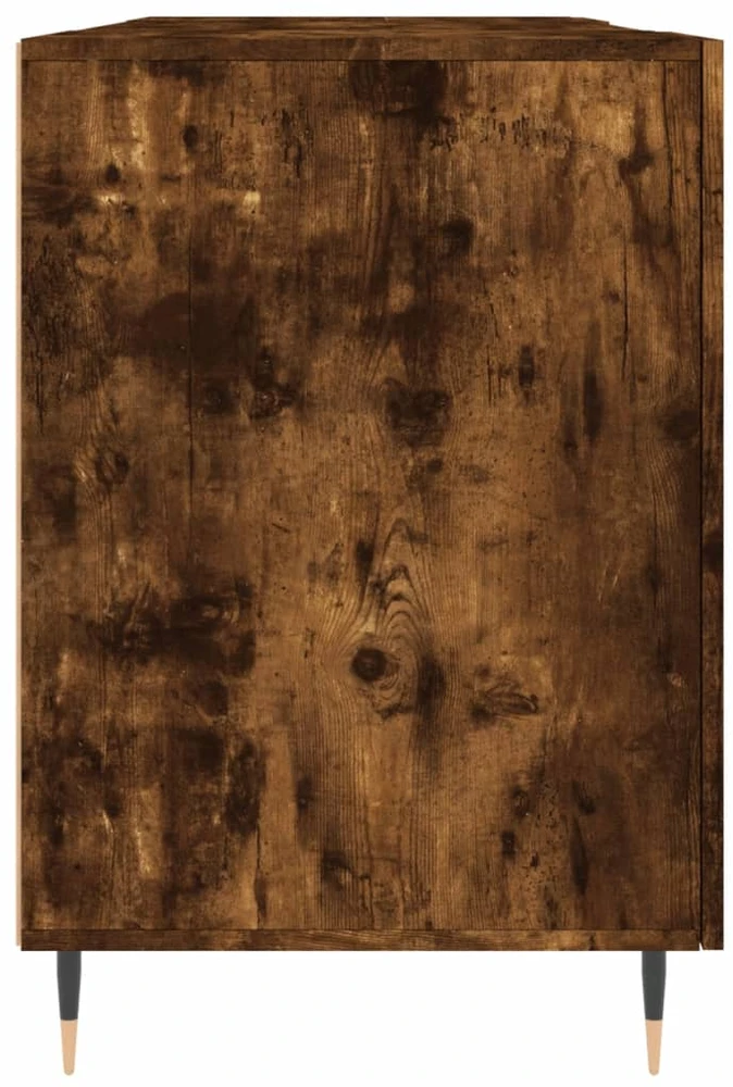 Rašomasis stalas, dūminio ąžuolo, 140x50x75cm, apdirbta mediena