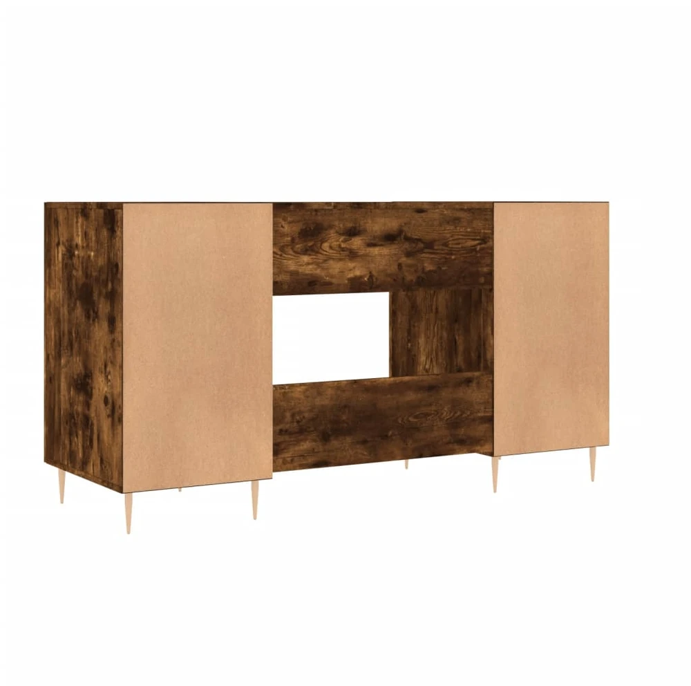 Rašomasis stalas, dūminio ąžuolo, 140x50x75cm, apdirbta mediena
