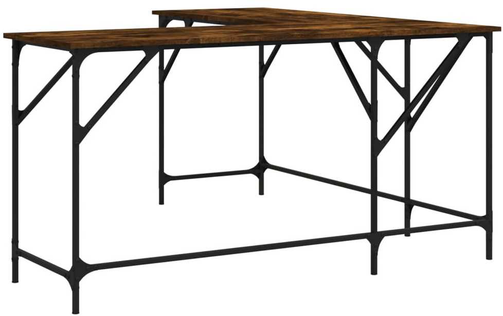 Rašomasis stalas, dūminio ąžuolo, 149x149x75cm, mediena