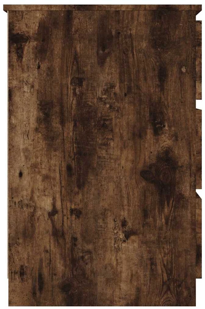 Rašomasis stalas, dūminio ąžuolo spalvos, 140x50x77cm, mediena