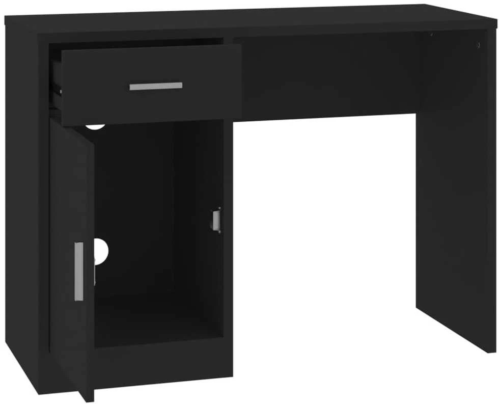 Rašomasis stalas, juodas, 100x40x73cm, mediena