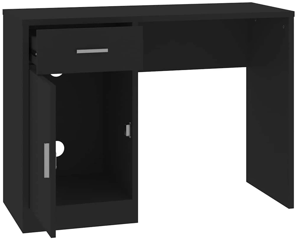 Rašomasis stalas, juodas, 100x40x73cm, mediena