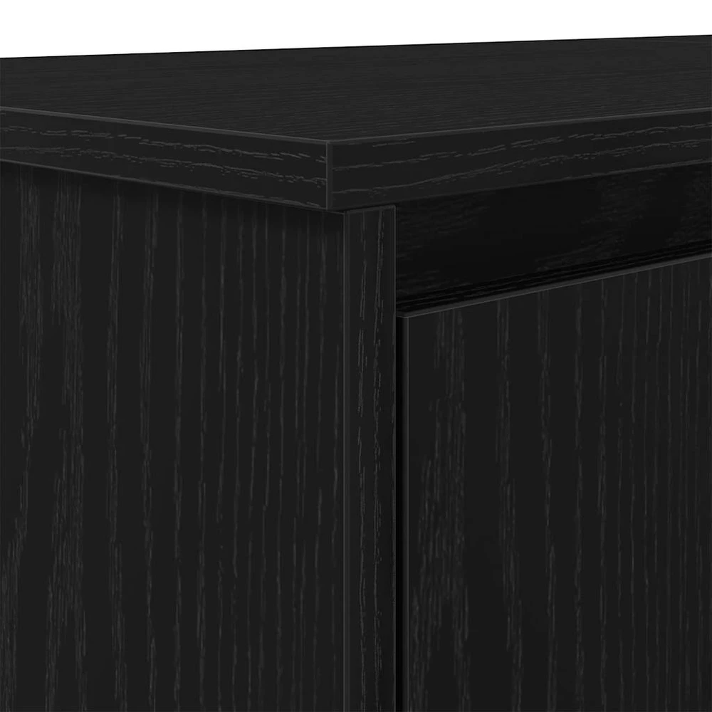 Rašomasis stalas, juodas ąžuolas, 120x42x76 cm apdirbta mediena