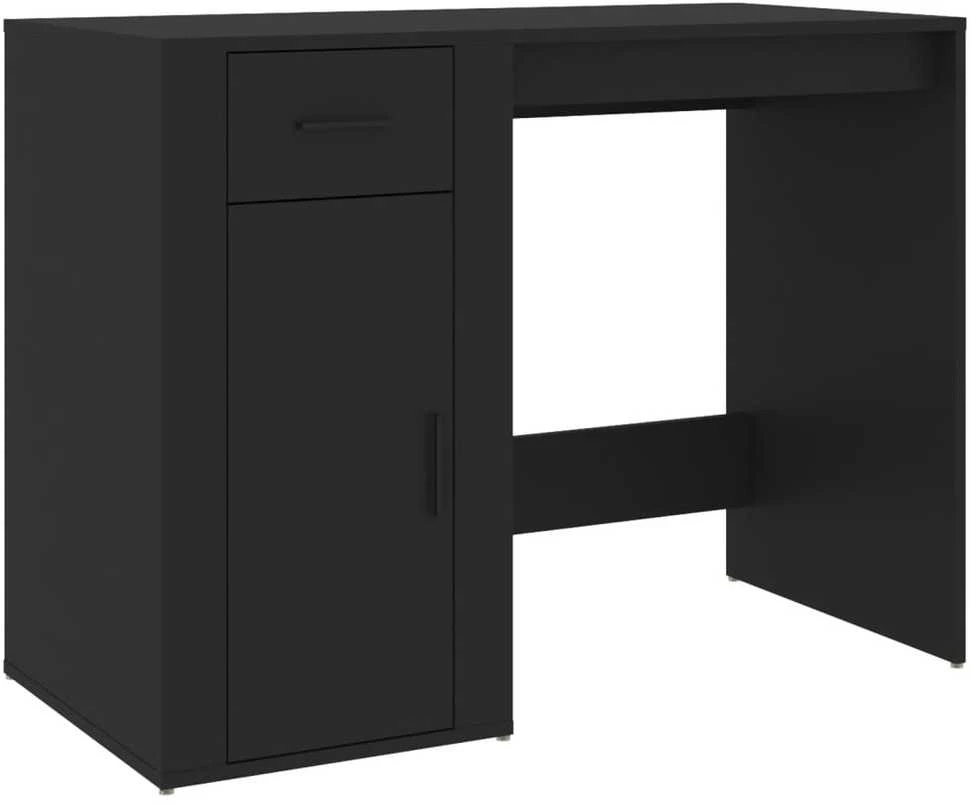Rašomasis stalas, juodos spalvos, 100x49x75cm, apdirbta mediena