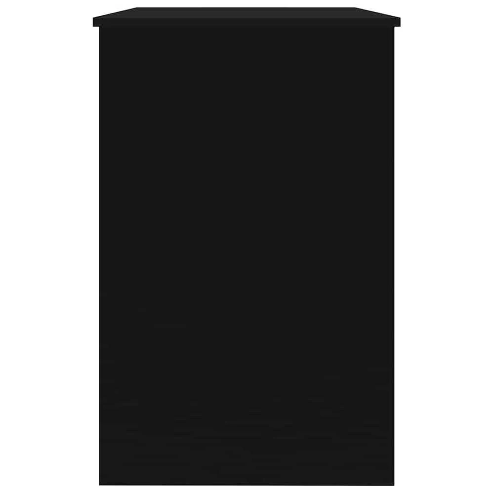 Rašomasis stalas, juodos spalvos, 100x50x76cm, apdirbta mediena