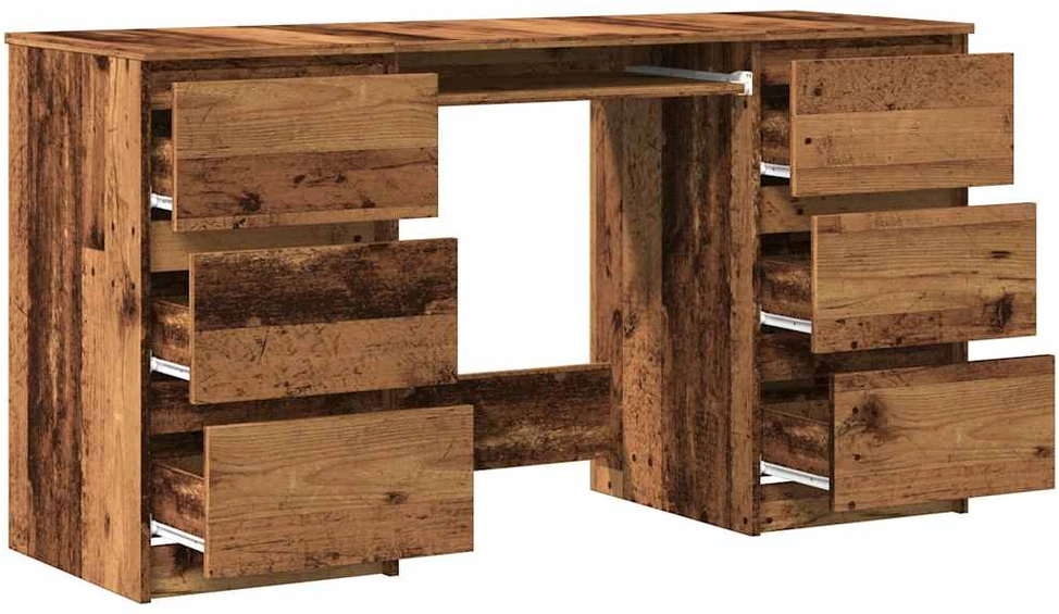 Rašomasis stalas, medienos, 140x50x77cm, apdirbta mediena