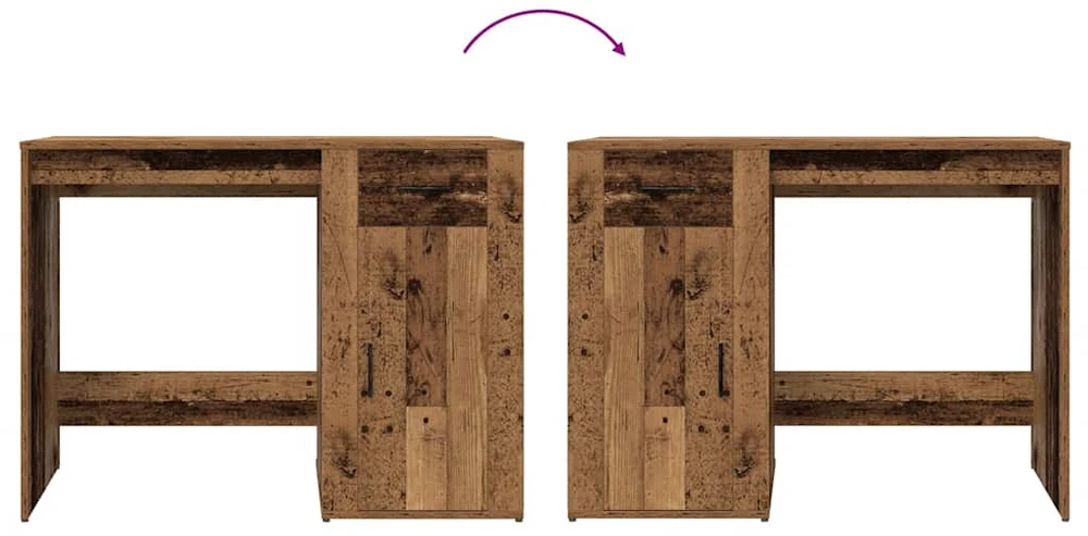 Rašomasis stalas Old Wood 100x49x75 cm Inžinierinė mediena