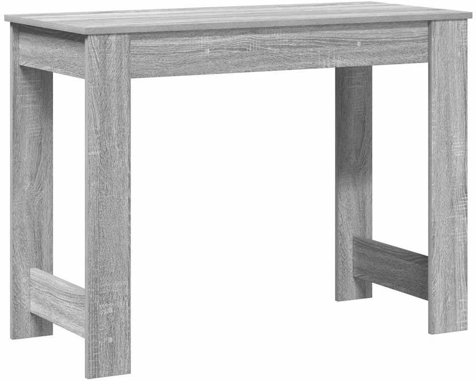 Rašomasis stalas, pilkas ąžuolo, 100x45x75cm, apdirbta mediena