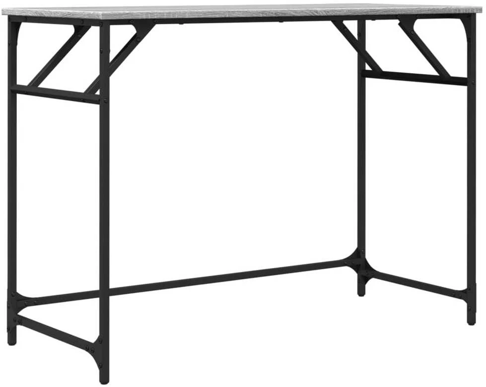 Rašomasis stalas, pilkas ąžuolo, 100x45x76cm, mediena/plienas
