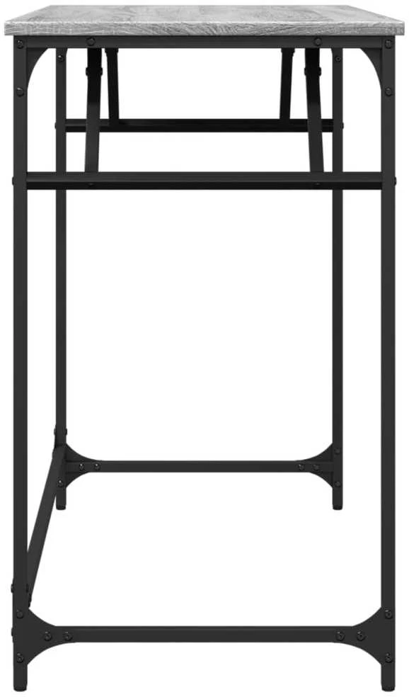 Rašomasis stalas, pilkas ąžuolo, 100x45x76cm, mediena/plienas