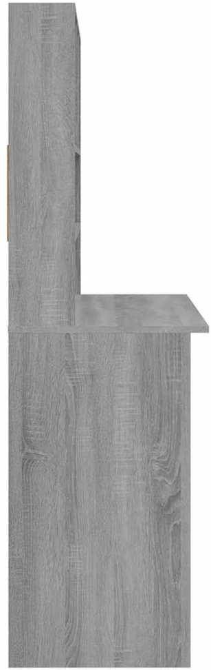 Rašomasis stalas, pilkas ąžuolo, 102x45x148cm, mediena