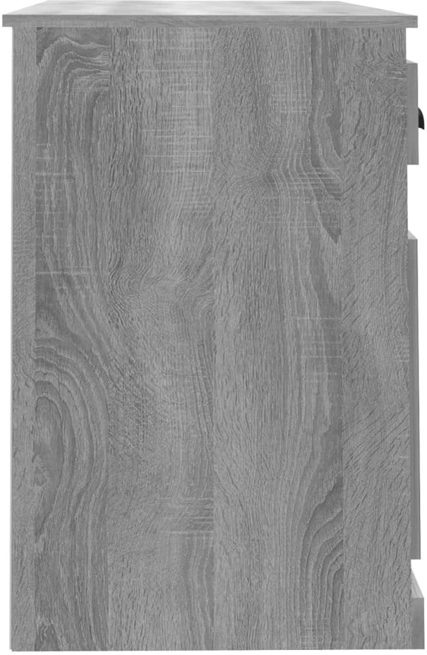 Rašomasis stalas, pilkas ąžuolo, 115x50x75cm, mediena
