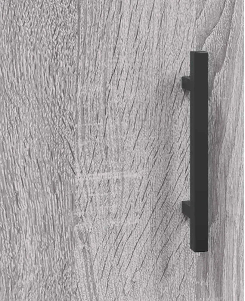 Rašomasis stalas, pilkas ąžuolo, 140x50x75cm, apdirbta mediena