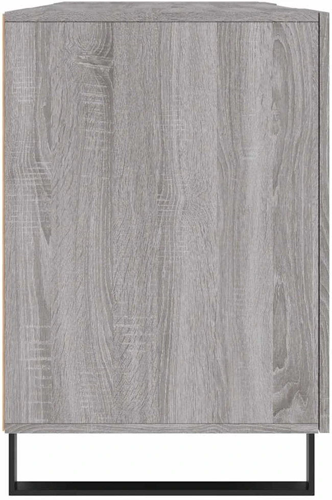 Rašomasis stalas, pilkas ąžuolo, 140x50x75cm, apdirbta mediena