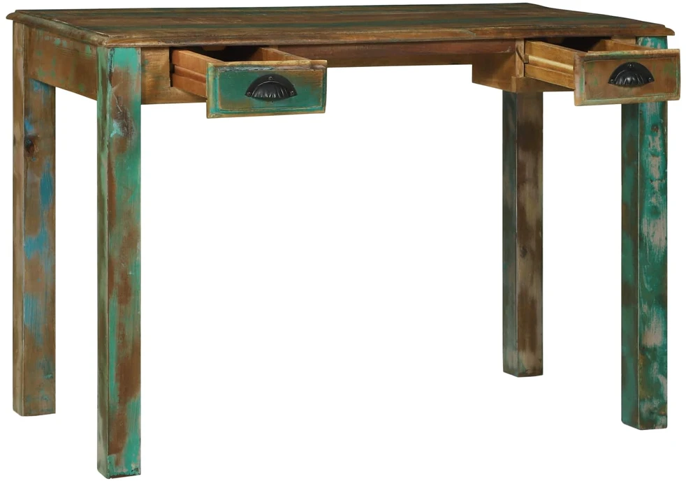 Rašomasis stalas Ruda 112 x 55 x 76 cm Kietas atkurtas medis (Atnaujinta)