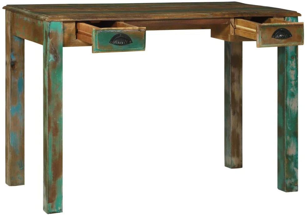 Rašomasis stalas Ruda 112 x 55 x 76 cm Kietas atkurtas medis (Atnaujinta)