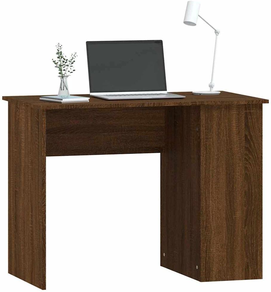 Rašomasis stalas, rudas ąžuolo, 100x55x75cm, apdirbta mediena
