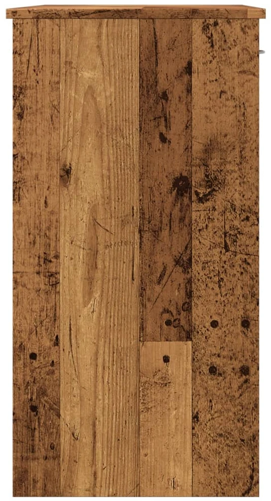 Rašomasis stalas, sendintos medienos spalvos, 80x40x75cm, MDP