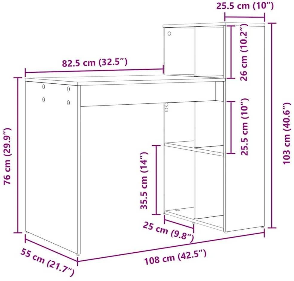 Stalas Senovinis medis Apdirbta mediena 108 x 55 x 103.5 cm